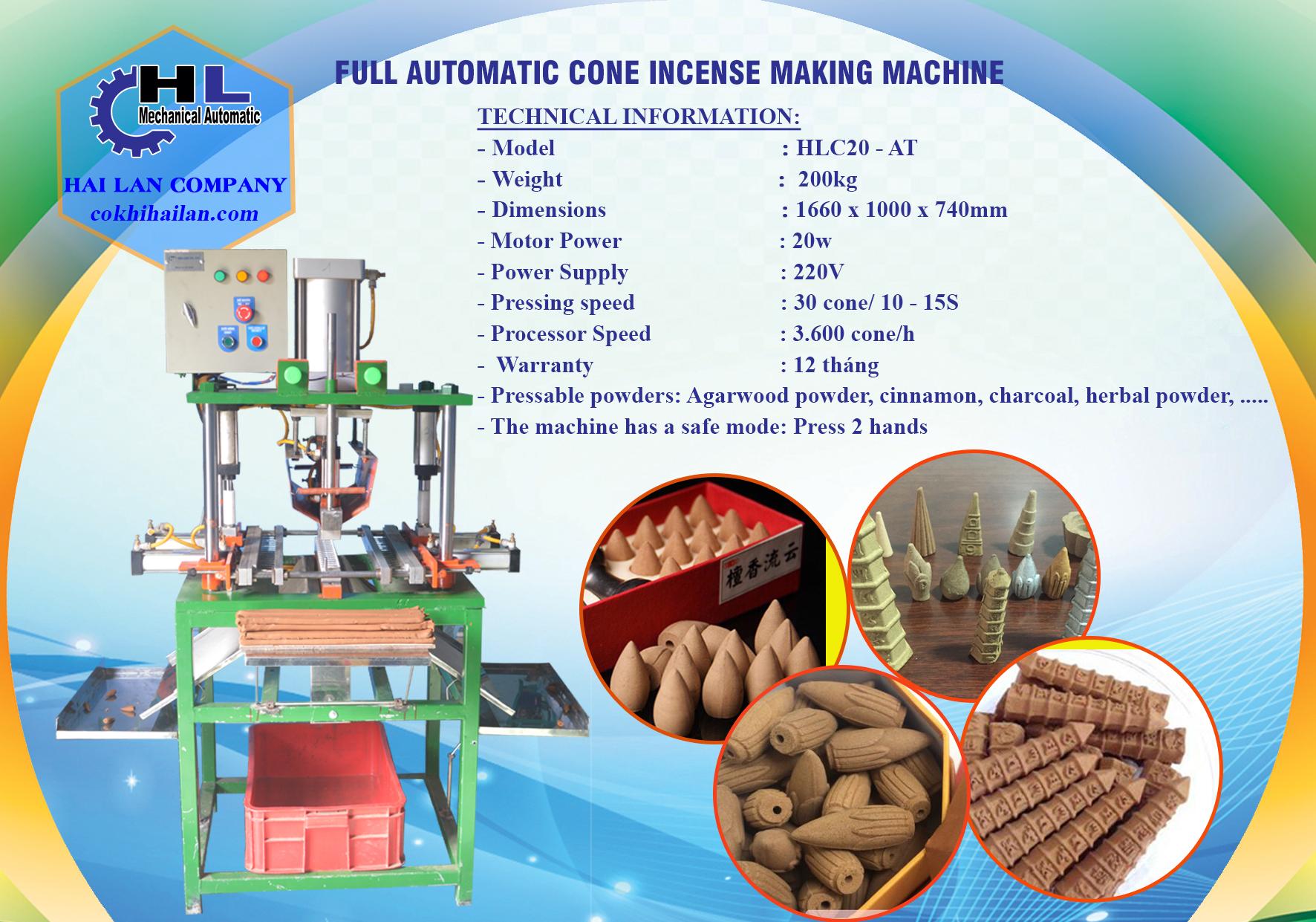 Incense making machine Hai lan